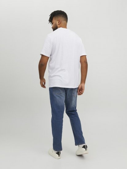 Jack & Jones Conrad T-Shirt White - Magliette - Magliette Uomo Taglie Forti