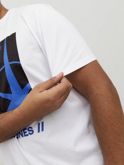 Jack & Jones Conrad T-Shirt White - Magliette - Magliette Uomo Taglie Forti