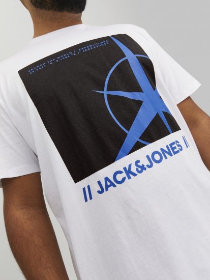 Jack & Jones Conrad T-Shirt White - Magliette - Magliette Uomo Taglie Forti