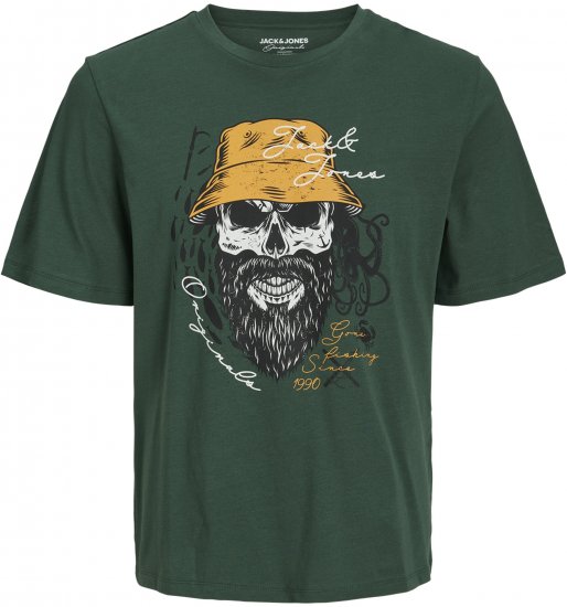 Jack & Jones Roxbury T-Shirt Green - Magliette - Magliette Uomo Taglie Forti
