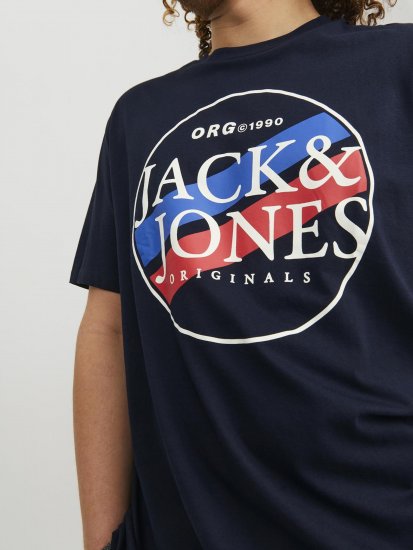Jack & Jones Codyy T-Shirt Navy - Magliette - Magliette Uomo Taglie Forti