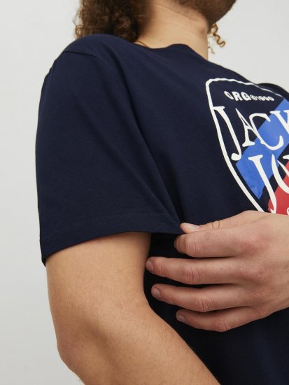 Jack & Jones Codyy T-Shirt Navy - Magliette - Magliette Uomo Taglie Forti