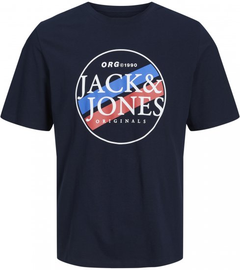 Jack & Jones Codyy T-Shirt Navy - Magliette - Magliette Uomo Taglie Forti