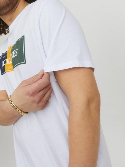 Jack & Jones Codyy T-Shirt White - Magliette - Magliette Uomo Taglie Forti