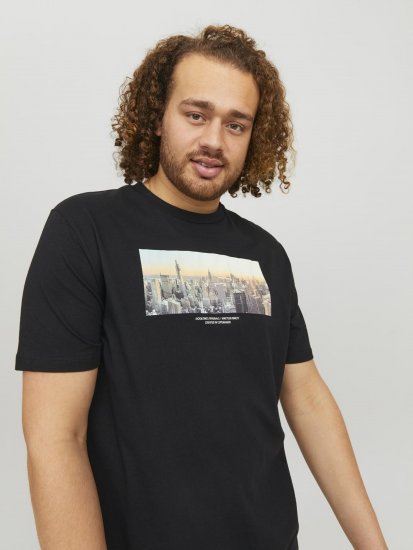 Jack & Jones Copenhagen Photo T-Shirt Black - Magliette - Magliette Uomo Taglie Forti