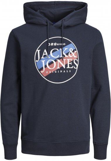 Jack & Jones Codyy Hoodie Navy - Felpe & felpe con cappuccio - Felpe & Felpe con Cappuccio Uomo Taglie Forti