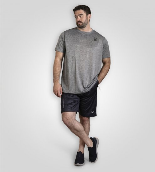 D555 Retford T-Shirt Lightweight Peach Finished Grey - Magliette - Magliette Uomo Taglie Forti