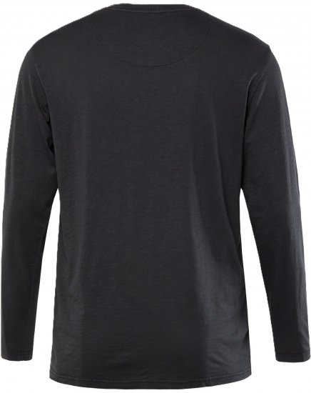 JP1880 T-Shirt Henley Long Sleeve Black TALL - ABBIGLIAMENTO UOMO MT-6XLT - Taglie Tall Uomo
