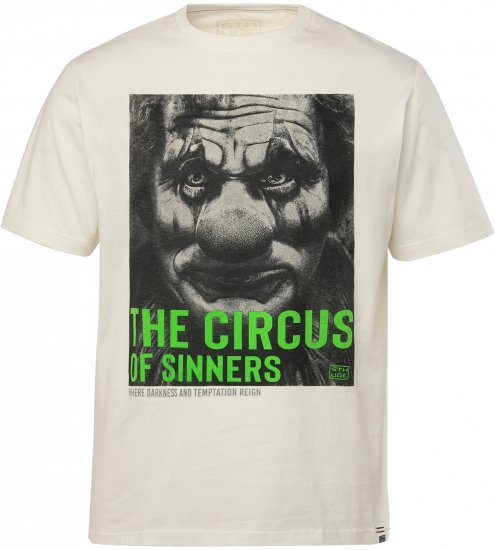 STHUGE T-Shirt Circus Of Sinners White - Magliette - Magliette Uomo Taglie Forti