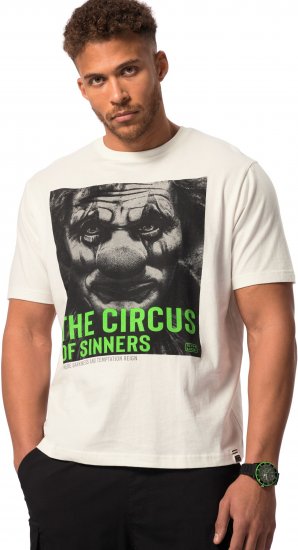 STHUGE T-Shirt Circus Of Sinners White - Magliette - Magliette Uomo Taglie Forti