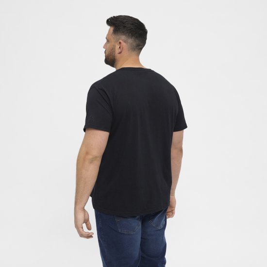 North Latitude T-Shirt O-Neck Black TALL - TALL T-shirts - T-Shirt per Uomini Alti