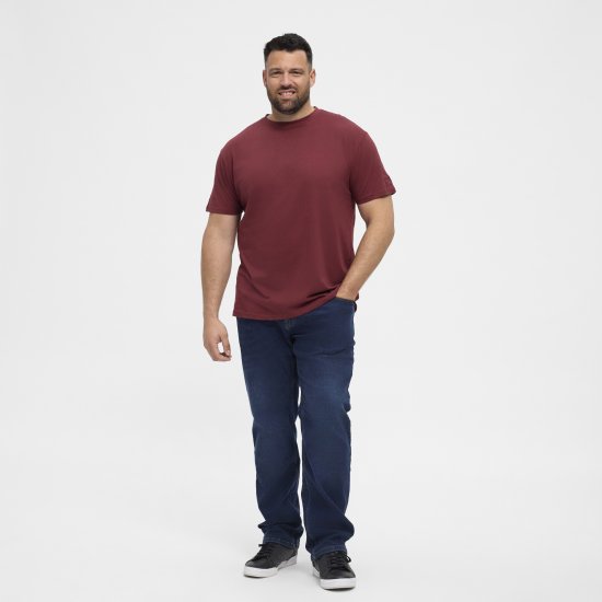 North Latitude T-Shirt O-Neck Bordeaux TALL - TALL T-shirts - T-Shirt per Uomini Alti
