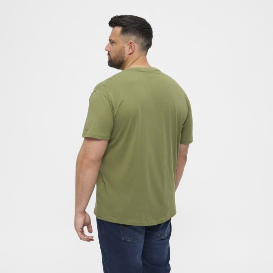 North Latitude T-Shirt O-Neck Olive Green TALL - TALL T-shirts - T-Shirt per Uomini Alti