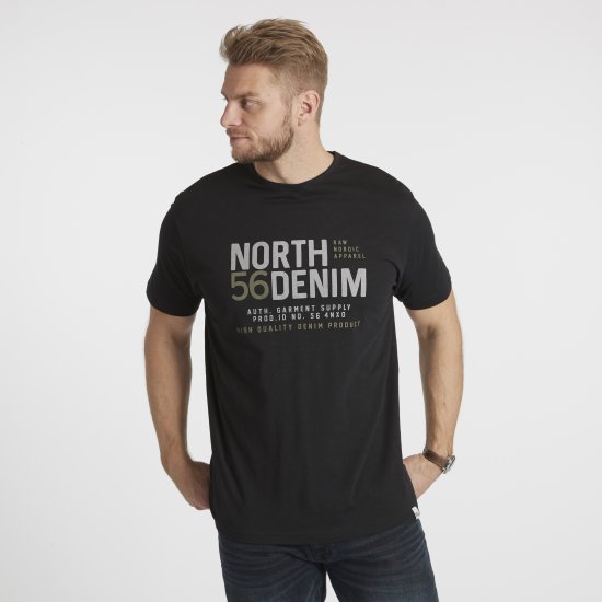 North Latitude Denim Printed T-Shirt Black TALL - TALL T-shirts - T-Shirt per Uomini Alti
