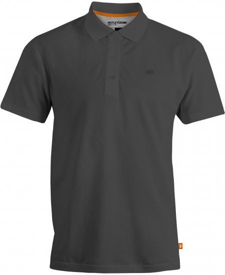 Motley Denim Bratislava Polo Charcoal - Polo - Polo Uomo Taglie Forti