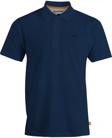 Motley Denim Bratislava Polo Navy - Polo - Polo Uomo Taglie Forti