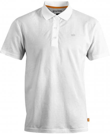 Motley Denim Bratislava Polo White - Polo - Polo Uomo Taglie Forti