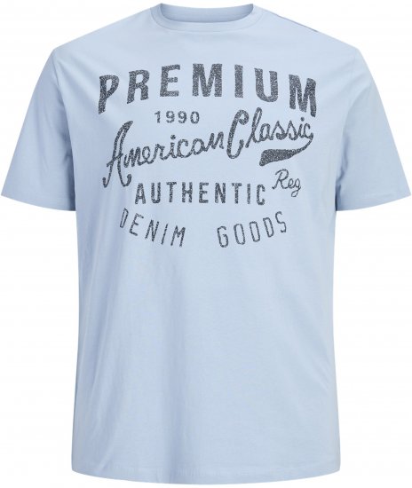 Jack & Jones Alex T-Shirt Blu Chiaro - Magliette - Magliette Uomo Taglie Forti