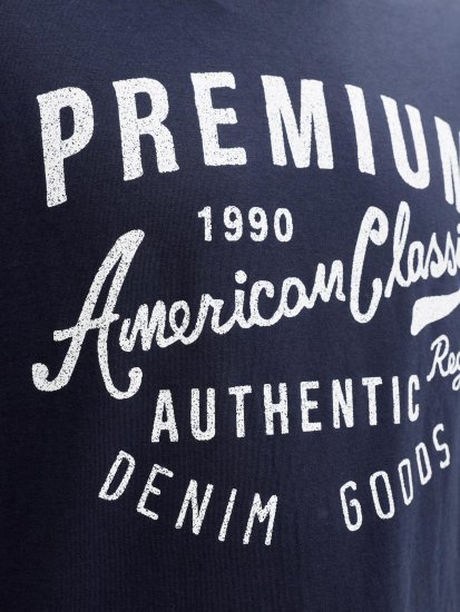 Jack & Jones Alex T-Shirt Blu Scuro - Magliette - Magliette Uomo Taglie Forti