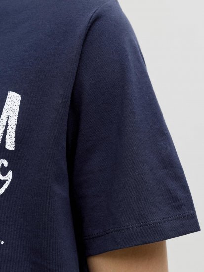 Jack & Jones Alex T-Shirt Blu Scuro - Magliette - Magliette Uomo Taglie Forti