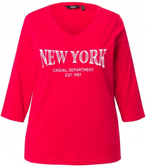 Ulla Popken City Name Graphic Tee Lychee - T-shirt stampate da donna - 