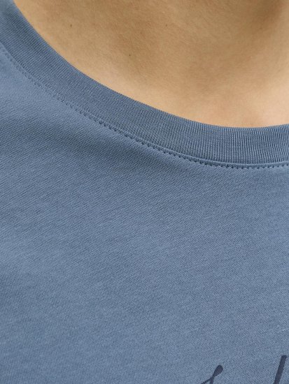 Jack & Jones Dover Denim O-Neck T-Shirt Grey - Magliette - Magliette Uomo Taglie Forti