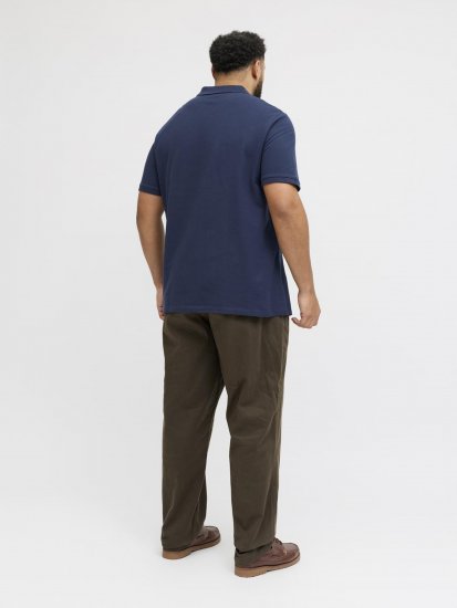 Jack & Jones College Logo Short Sleeve Polo Shirt Blue - Polo - Polo Uomo Taglie Forti