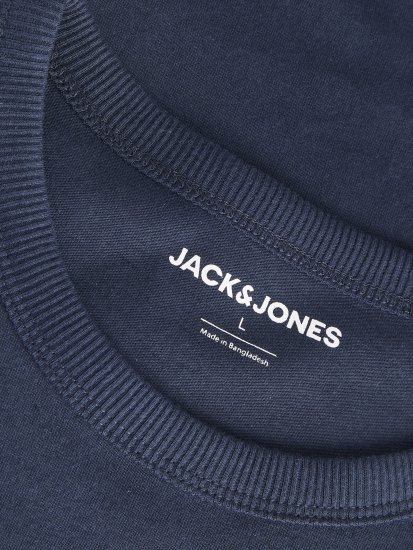 Jack & Jones College Logo Crew Neck T-Shirt Blue - Magliette - Magliette Uomo Taglie Forti