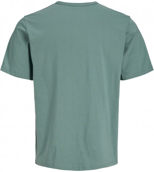 Jack & Jones College Logo Crew Neck T-Shirt Turquoise - Magliette - Magliette Uomo Taglie Forti