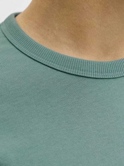 Jack & Jones College Logo Crew Neck T-Shirt Turquoise - Magliette - Magliette Uomo Taglie Forti