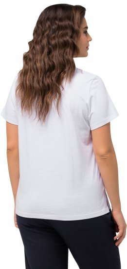 Ulla Popken BISOUS Short Sleeve Graphic Tee Snow White - T-shirt stampate da donna - 