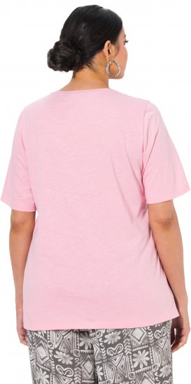 Ulla Popken Cactus Short Sleeve Graphic Tee Pink - T-shirt stampate da donna - 