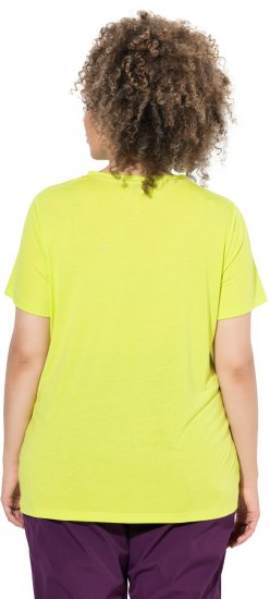 Ulla Popken Wild Antibacterial Short Sleeve Tee Lime - T-shirt - 