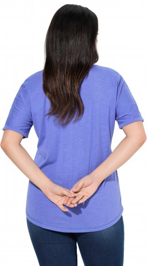 Ulla Popken Lady Of The Moon Short Sleeve Graphic Tee Lavender - T-shirt stampate da donna - 
