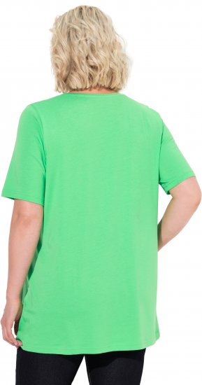 Ulla Popken Essential Front Pleat Tee Mint Green - T-shirt - 