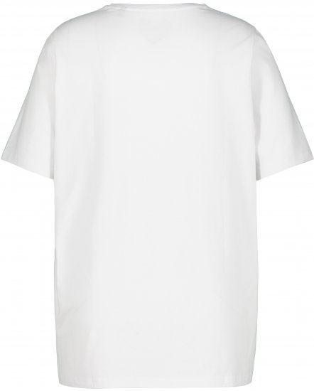 Ulla Popken Essential Round Neck Stretch Tee Snow White - T-shirt - 