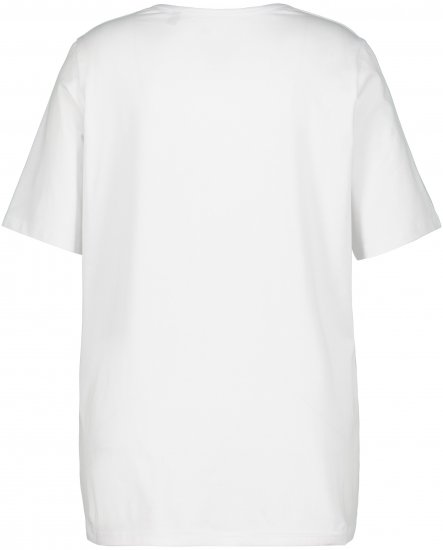 Ulla Popken Essential Square Neck Stretch Tee Snow White - T-shirt - 