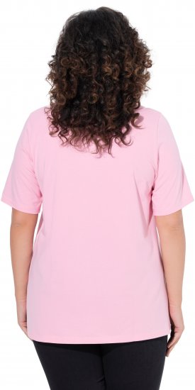 Ulla Popken Essential Square Neck Stretch Tee Pink - T-shirt - 