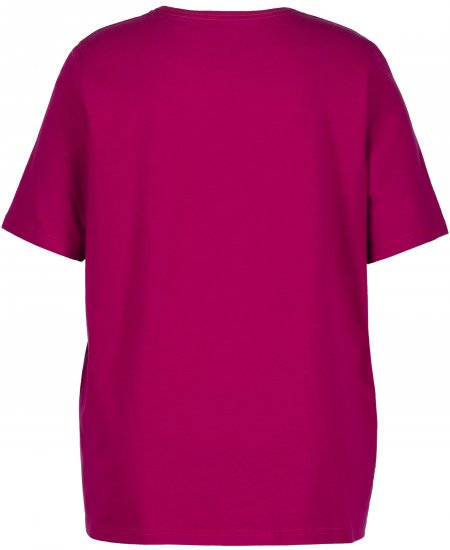 Ulla Popken Essential Square Neck Stretch Tee Magnolia Red - T-shirt - 