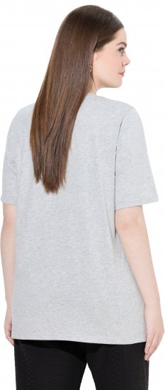 Ulla Popken Eco Cotton Basic T-Shirt 2-Pack Grey/Pink - T-shirt - 