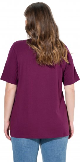 Ulla Popken Eco Cotton Basic T-Shirt 2-Pack Black/Red - T-shirt - 