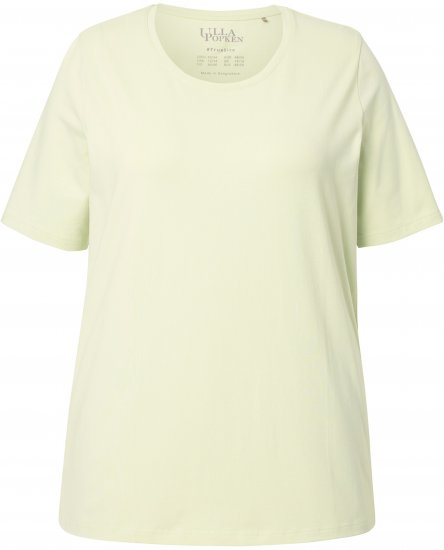 Ulla Popken Essential Round Neck Stretch Tee Pistachio - T-shirt - 