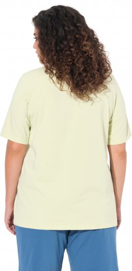 Ulla Popken Essential Round Neck Stretch Tee Pistachio - T-shirt - 