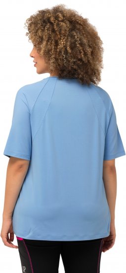 Ulla Popken Quick-Drying Short Sleeve T-Shirt Pale Blue - T-shirt - 