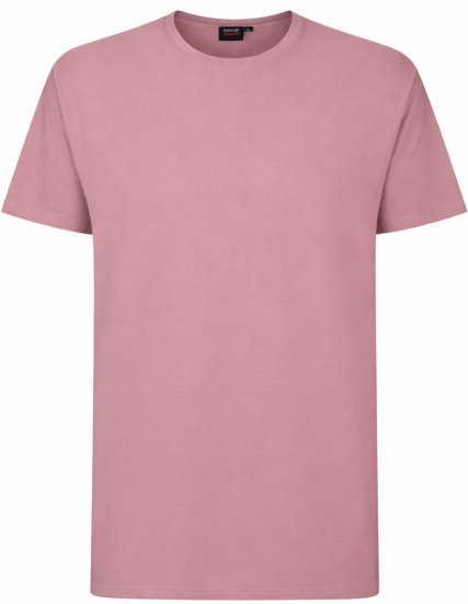 Espionage T015 Plain T-Shirt Pink - Magliette - Magliette Uomo Taglie Forti
