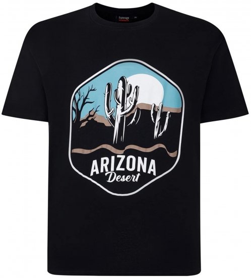 Espionage T421 Arizona T-Shirt Black - Magliette - Magliette Uomo Taglie Forti