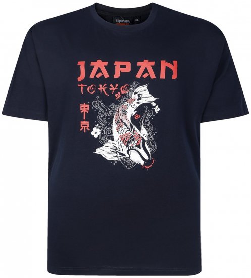 Espionage T437 Japan T-Shirt Black - Magliette - Magliette Uomo Taglie Forti