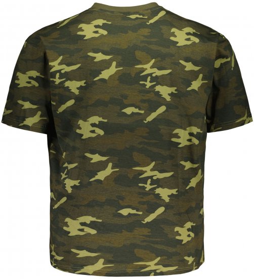 Big Bones X2175 Camo T-Shirt Green - Magliette - Magliette Uomo Taglie Forti