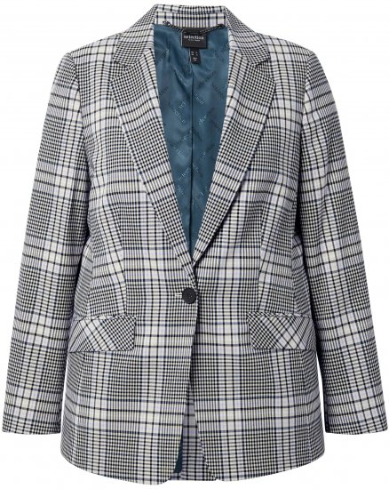 Ulla Popken Blazer A Quadri Verde - Blazer - 