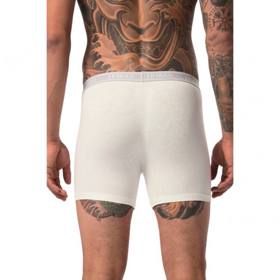 JP1880 Boxershorts Flexnamic OEKO-TEX Mid 2-Pack Grey/Off-White - Intimo & costumi da bagno - Intimo Taglie Forti Uomo